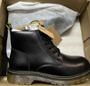 马登男士马丁靴秋冬加绒工装靴英伦风黑色休闲皮鞋男通勤百搭真皮靴子 黑色 [软皮/6孔]加绒版 41 男码 实拍图