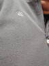 探拓（TECTOP）抓绒衣 保暖抓绒衣立领半开衫抓绒衣 033 男款灰色 XL 实拍图