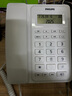 飞利浦（PHILIPS）有绳电话机座机 固定电话 办公家用 双接口 免电池 免提通话 一键拨号 黑名单 CORD022 白色 实拍图