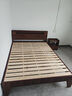 木牛人床双人床1.8米实木床板加厚现代简约主卧大床极简风单人床出租房 胡桃色单床 1500mm*2000mm 实拍图