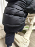 巴布豆（BOBDOG）95绒儿童羽绒服新款男童女童A类抗菌防风面料中长款连帽保暖外套 黑色 【A类面料 贴身可穿】95绒 90 【约身高70-80cm 体重22斤】 实拍图