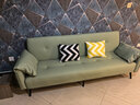 沐乐旭沙发折叠两用沙发床奶油风公寓出租房2025新款猫抓皮小沙发 果绿色【耐磨猫抓皮】 四人位 2m +2抱枕 实拍图