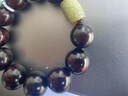 妍韵珠宝18mm印度小叶紫檀手串 和田玉回纹转运珠文玩把件男女士佛珠手链 实拍图