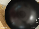 帅康（Sacon）手工锻打铁锅防锈无涂层不粘锅家用圆底炒锅燃磁通用30已开锅带盖 实拍图