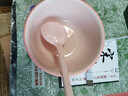【天天低价】新款釉下彩陶瓷碗餐具套装少女心ins风陶瓷碗勺 【99%人选择】梦幻粉蓝两碗两勺 实拍图
