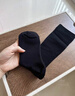 浪莎袜子女过膝袜棉袜微压显瘦JK高筒配靴子女士长袜黑色小腿中长筒袜 实拍图