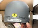 新日新日3C国标认证摩托电动车头盔男女四季通用骑行电瓶车半盔安全帽 火山灰【防晒短镜+可拆护耳】 3C新国标A类 实拍图