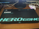 狼蛛（AULA）HERO 68HE磁轴键盘RT电竞游戏专用客制化机械键盘鼠标套装有线RGB网页驱动fps无畏契约8K回报率 等高线侧刻【黑皇磁轴】白色+爱心蝴蝶键帽 实拍图