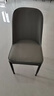虞萌馨迪闪电餐椅餐厅靠背椅子简约凳子家用办公椅学习书桌椅座椅电脑椅 深灰面+灰背+黑腿 一张也发货 实拍图