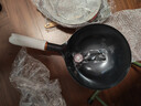 堺不動 日本原装进口铁锅超轻薄物理不沾炒锅无涂层家用圆底燃气灶适用 木柄炒锅有盖款 30cm 实拍图