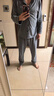 京舒棉京东自有品牌棉·嘟嘟棉情人节磨毛男长袖睡衣家居服 灰色 2XL 实拍图