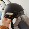 青霄 安全头盔 标准款 新国标 3C认证 抗冲击包裹式防护 电男动女四季车骑通用 黑色防晒镜片 实拍图