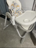 哈卡达宝宝餐椅多功能餐桌婴儿学坐椅儿童家用可坐可躺折叠免安装汉白银 实拍图