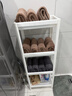 惬艺多功能浴室置物架置地式塑料架子多层整理收纳架储物架厨房置物架 四层(全新料纯白) 实拍图
