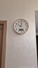 康巴丝（Compas）挂钟客厅静音走时卧室简约日历石英钟表挂墙时钟 c2855Y 金色26cm 实拍图