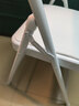 晨淘折叠椅子凳子靠背椅家用便携餐椅办公椅会议椅电脑椅培训椅-QP白 实拍图