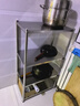稳纳 厨房置物架落地 加厚不锈钢收纳架微波炉架子烤箱储物货架 B3612 实拍图