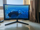 三星（SAMSUNG）27英寸 G55C 2K 165Hz 1000R曲面 HDR10 FreeSync 护眼 节能 玄龙骑士 电竞显示器 LS27CG552EBXXF 实拍图