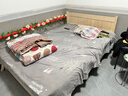 零树 实木床双人床简易1.35m*1.9m床+10cm椰棕床垫包安装JYB-03(套装) 实拍图