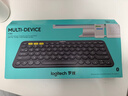 罗技（Logitech）时尚系列 K380 键盘 蓝牙办公键盘 无线键盘 女友 便携超薄键盘 笔记本键盘 黑灰色 实拍图