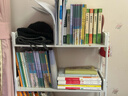 姗姗木艺书架落地简易书柜学生收纳货架家用客厅置物架多层储物架子 实拍图
