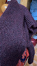 优衣库女装费尔岛风圆领针织衫/毛衣毛衫479233 19 酒红色 S /155/80A 实拍图