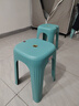 美丽雅凳子加厚塑料板凳可叠放高成人凳客厅餐桌梳妆台用4只装 实拍图
