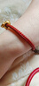 周生生【细绳红色】Charme串珠配绳3mm细版手绳不锈钢绳男女定价 E17 实拍图