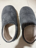 京东京造【厚底防滑】棉拖鞋男士冬季室内居家毛拖保暖全包碳灰色42-43 实拍图