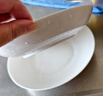 洁雅杰陶瓷盘家用白瓷盘子8英寸中式釉下彩餐盘菜盘汤盘微波炉可用6只装 实拍图