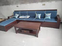 墨宸沙发 紫金檀木实木沙发新中式客厅大小户型冬夏两用转角储物家具 五人位+贵妃+长茶几+电视柜 实拍图