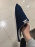回力棉拖鞋男女士加绒秋冬季室内防臭滑保暖棉拖鞋HL0006蓝色40-41码 实拍图