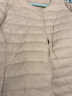 鸭鸭（YAYA）佟丽娅同款轻薄羽绒服女短款秋冬羽绒内胆轻型薄款保暖外套GF 米白色【女款】 XL 170 实拍图