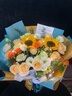 艾斯维娜情人节鲜花速递向日葵混搭花束生日礼物全国同城配送 向日葵香槟韩式花束 实拍图