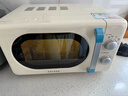 格兰仕（Galanz）家用微波炉复古奶油风高颜值20L智能多功能一体机变频一级能效平板易清洁速热杀菌旋钮式小型KJ 700瓦平板式【耐用定频】 实拍图