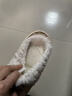 蝴蝶结棉拖鞋女2026秋冬新款室内柔软防滑保暖毛绒包跟居家毛拖鞋 蝴蝶结白色 36-37 实拍图