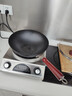 爱仕达（ASD）炒锅极铁无涂层不锈锤纹精铁家用炒菜锅32cm燃气电磁炉通用A16 实拍图