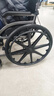 京巧轮椅折叠老人轻便旅行手推车胖人专属加宽便携式专用出行轻便轮椅 实拍图