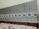 全包加厚床头罩套简约现代软包床头套欧式弧形皮木床靠背罩防尘罩 荷兰绒【花边款-浅灰】加厚夹棉 适用床头长1.8米【高度65cm内】 实拍图