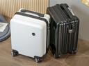 鹃羚行李箱小型可登机箱男女儿童拉杆箱旅行箱免托运密码箱次日达皮箱 米黑色14英寸20x30x40升级3节拉杆豪华内衬 14英寸 出差旅游春秋航空大容量可上飞机登机箱 实拍图