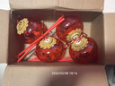 LED发光儿童手提小灯笼新年春节元宵大红投影灯笼结婚装饰 中国红小灯笼【2个装】 实拍图