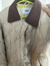 森马（Semir）羽绒服女中长款轻薄肌理宽松2025撞色灯芯绒翻领冬装109725113027 实拍图