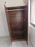 易宝林衣柜现代简约翻开门大衣柜胡桃色板式衣柜卧室家用出租房挂衣柜子 80CM胡桃色丨两门+送货上门 实拍图