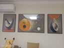 诗六艺家饰客厅装饰画北欧现代简约沙发背景墙挂画三联画大气轻奢壁画晶瓷画 福禄顺遂（铝合金外框） 晶瓷画左右50*70+中间100*70亮面 实拍图