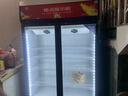 格点大容量饮料柜商用冰柜直冷藏展示柜酒水柜纯风冷无霜保鲜柜超市玻璃门冰箱立式啤酒柜 大双门下机组风冷 360°循环速冷款 实拍图