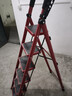 忆琳居梯子家用安全人字梯折叠伸缩多功能楼梯便捷扶梯加厚安全步梯红六 实拍图