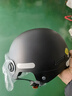 3c认证电动车头盔新国标通用女男士电瓶车防晒四季镜片夏季安全帽 3C认证 黑色冬盔【送透明长镜】 实拍图