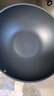 三禾0涂层炒锅无涂层不粘锅钛钢不锈钢电磁炉通用炒菜锅32cmLC32S16 实拍图