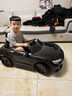 星辰皓奥迪儿童电动车四驱汽车遥控四轮宝宝玩具车可坐人童车RSGT 黑色+四驱+遥控+摇摆+皮座+软轮 实拍图