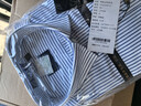 杉杉【DP免烫】长袖衬衫男士蓝色春季商务休闲纯棉衬衣 833条纹 41 实拍图